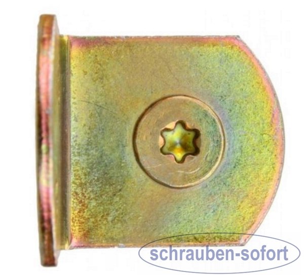 1 Stück Flechtzaunhalter U-Form 38 x 30 x 38 mm  verzinkt