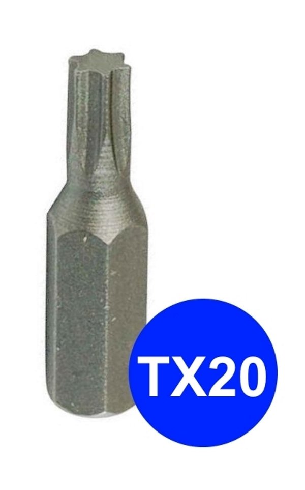 10 Stück Torx® Bit TX25 - 25mm Länge - 1-4" Antrieb - Industriequalität